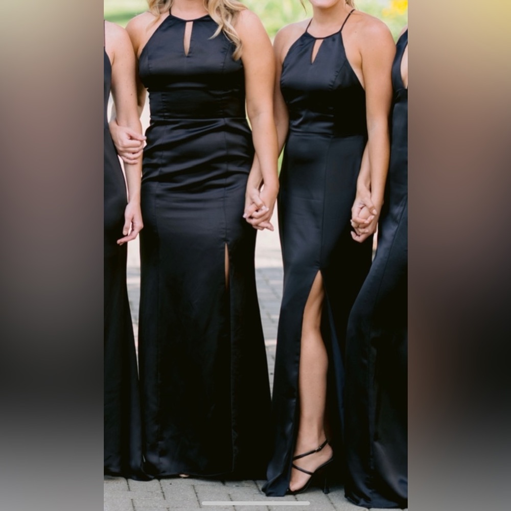 Black Amsale Nia Bridesmaids Dress